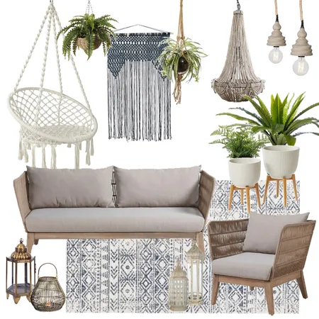 Bohemian Outdoor Interior Design Mood Board by braydee on Style Sourcebook