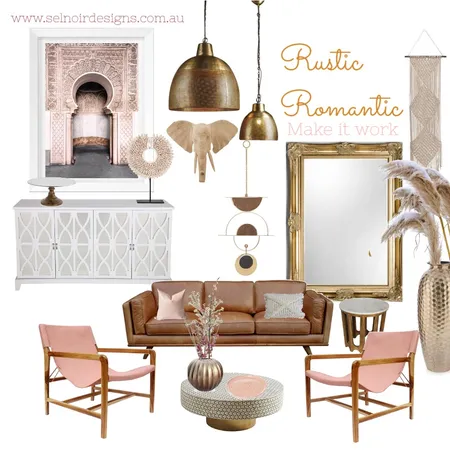 Rustic Romantic Interior Design Mood Board by Sel Noir Designs  on Style Sourcebook