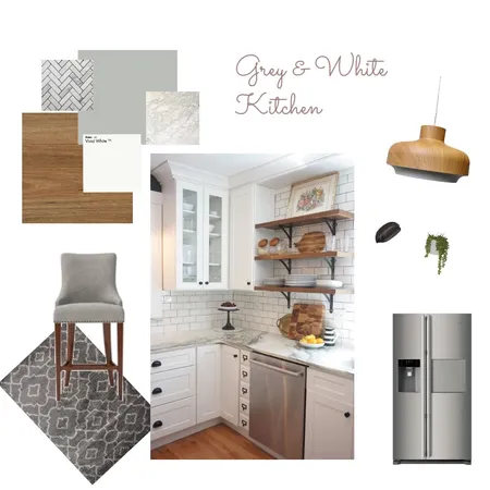 Grey And White Kitchen Interior Design Mood Board by HannahC on Style Sourcebook