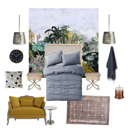 Luxe Country Getaway - Bedroom Interior Design Mood Board by Wallpaper Trader on Style Sourcebook