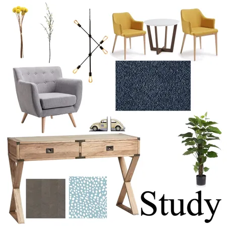 Study Interior Design Mood Board by Majeda Mustapha on Style Sourcebook