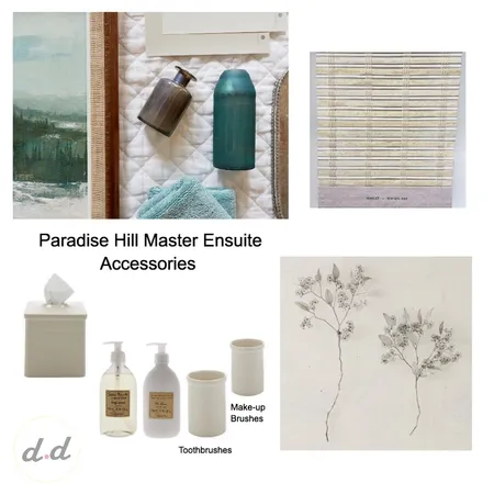 Paradise Hill Ensuite II Vanity Accessories Interior Design Mood Board by dieci.design on Style Sourcebook