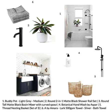 Bath/Laundry Interior Design Mood Board by kylieworkman on Style Sourcebook