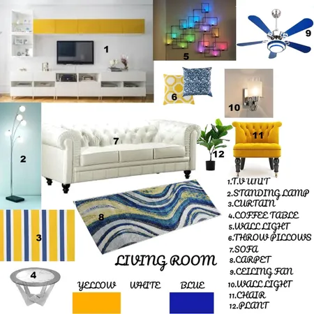 Living room Interior Design Mood Board by snehal on Style Sourcebook