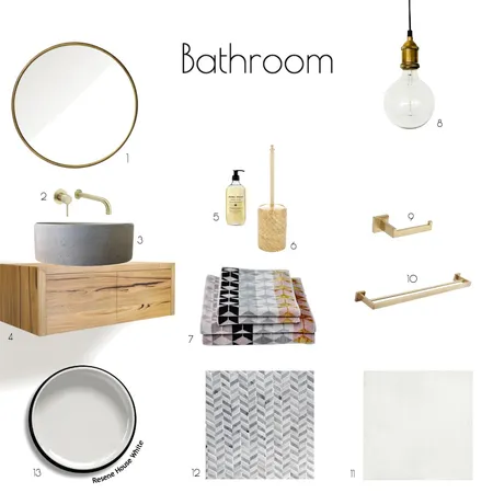 bathroom Interior Design Mood Board by julietabaronio on Style Sourcebook