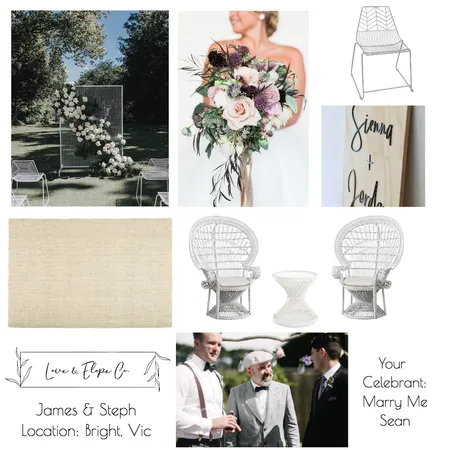 James &amp; Steph Elopement Interior Design Mood Board by modernlovestyleco on Style Sourcebook