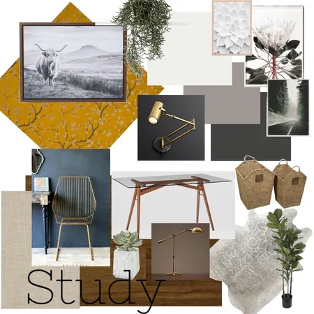 Study Interior Design Mood Board by Mary Wood on Style Sourcebook