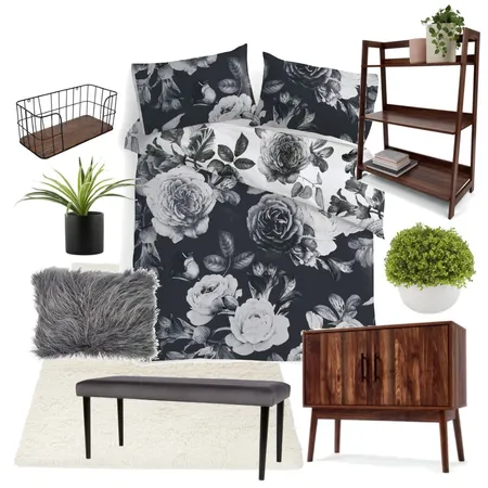 Bedroom - Kmart Wood/Black &amp; White Interior Design Mood Board by mariah.cooke on Style Sourcebook