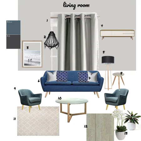 Living room moodboard Interior Design Mood Board by saba on Style Sourcebook