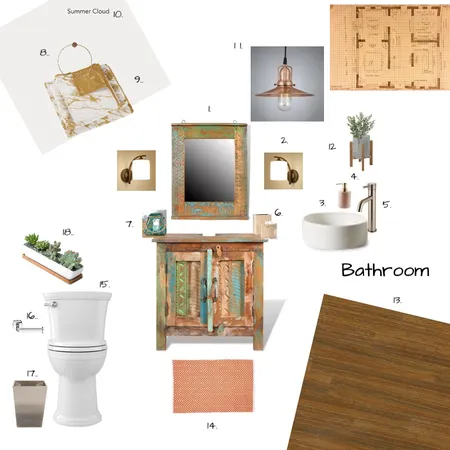 Bathroom Interior Design Mood Board by Ravina Sachdev on Style Sourcebook