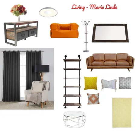 LIVING ROOM - MARIE LINDE Interior Design Mood Board by sandmDesignz on Style Sourcebook