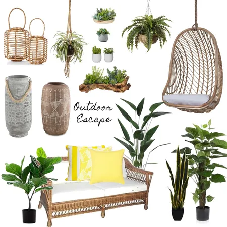 Rustic. Green. Outdoor Escape. Interior Design Mood Board by Cassandra on Style Sourcebook