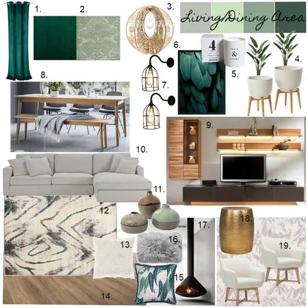 1950's Renovation - Open Plan Living/Dining Area Interior Design Mood Board by Kiara on Style Sourcebook