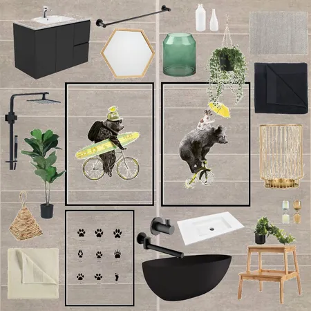 Bears &amp; grey multi tile Interior Design Mood Board by eliselaura on Style Sourcebook
