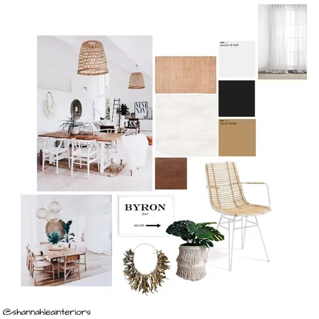 Coastal/Bohemian Dining Interior Design Mood Board by Shannah Lea Interiors on Style Sourcebook