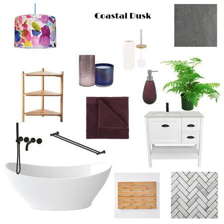 Coastal Dusk Bathroom Interior Design Mood Board by Shannon on Style Sourcebook