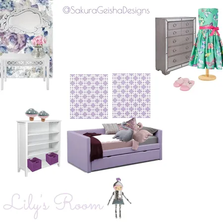 Lily's Room Interior Design Mood Board by G3ishadesign on Style Sourcebook