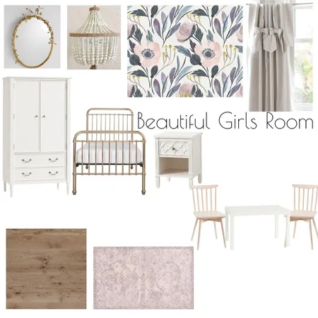 Girls Room Interior Design Mood Board by homeanddecorstudio on Style Sourcebook