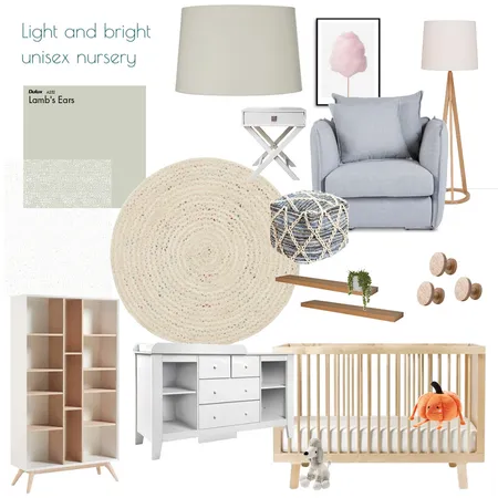 Unisex nursery Interior Design Mood Board by Designs by Chloe on Style Sourcebook