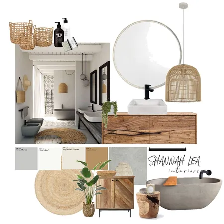 Coastal Bathroom Interior Design Mood Board by Shannah Lea Interiors on Style Sourcebook