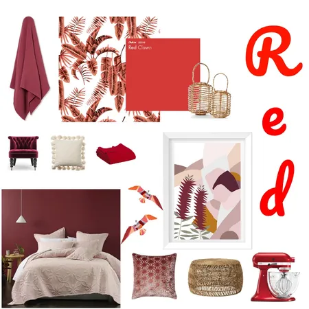 Red Interior Design Mood Board by SharaBusing on Style Sourcebook