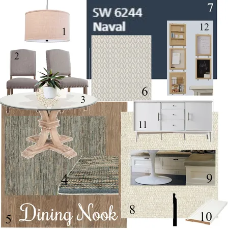 Dining Nook Interior Design Mood Board by LaurenElizabethDesigns on Style Sourcebook