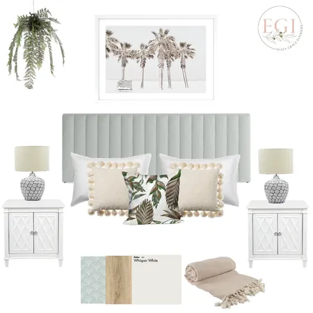 Coastal Bedroom Interior Design Mood Board by Eliza Grace Interiors on Style Sourcebook