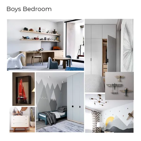 Boys Bedroom Interior Design Mood Board by azrelusmagnus on Style Sourcebook