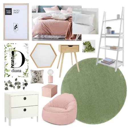 Karen's daughter room Interior Design Mood Board by Thediydecorator on Style Sourcebook