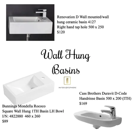 Wall Hung Basins Interior Design Mood Board by jvissaritis on Style Sourcebook