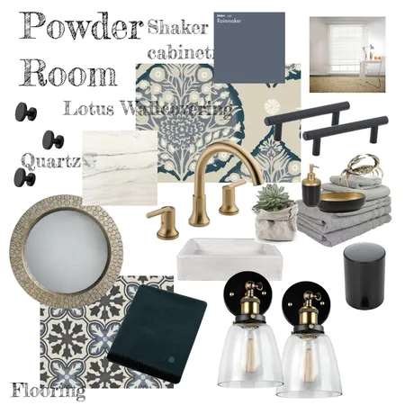 Powder Room Interior Design Mood Board by mynaturaldesign on Style Sourcebook