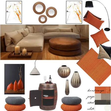 rusted living room Interior Design Mood Board by mahak on Style Sourcebook