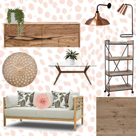 Pink and green living room Interior Design Mood Board by laurenmason on Style Sourcebook