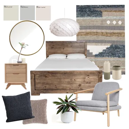 Modern Bedroom Interior Design Mood Board by AlainaPhillippi on Style Sourcebook
