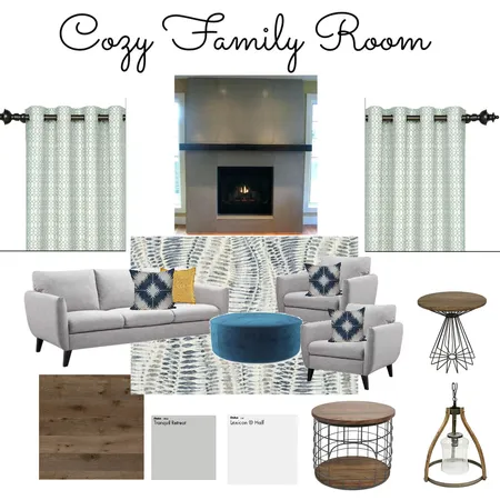 Cozy Family Room Interior Design Mood Board by JanaRaven on Style Sourcebook