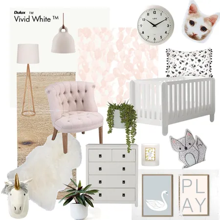 Nursery - Girl Interior Design Mood Board by elizablain on Style Sourcebook