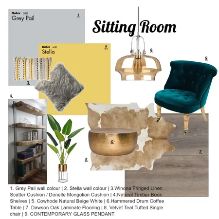 Sitting Room Interior Design Mood Board by KerriJean on Style Sourcebook