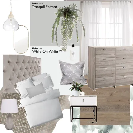 A Calming Bedroom Interior Design Mood Board by elizablain on Style Sourcebook