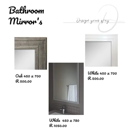 Bathroom Mirrors Interior Design Mood Board by Jules on Style Sourcebook