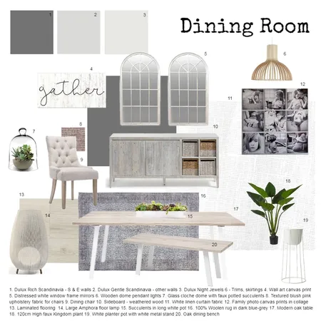 M9 Dining Room Interior Design Mood Board by Zellee Best Interior Design on Style Sourcebook