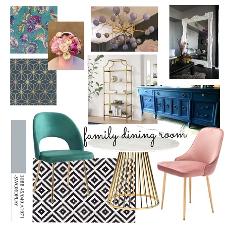 Family Dinning Room Interior Design Mood Board by Bela T Design on Style Sourcebook