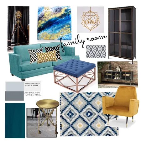 Family Room Interior Design Mood Board by Bela T Design on Style Sourcebook