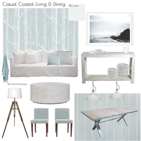 Coastal Living and Dining Interior Design Mood Board by CoastalHomePaige on Style Sourcebook