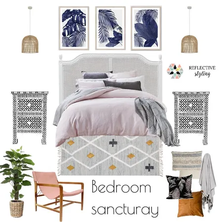Bedroom Sanctuary Interior Design Mood Board by Reflective Styling on Style Sourcebook