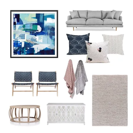 Living room cool tones Interior Design Mood Board by clairetrigg on Style Sourcebook