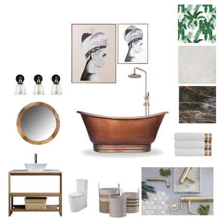 Tropical Interior Design Mood Board by Handled on Style Sourcebook