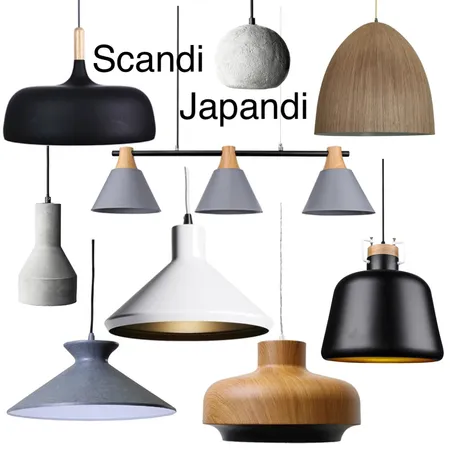 Scandi Japandi Interior Design Mood Board by DKD on Style Sourcebook