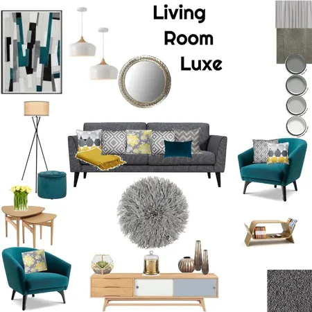 Module 9 - Living Room Interior Design Mood Board by natasha14 on Style Sourcebook