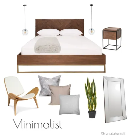 Minimalist bedroom Interior Design Mood Board by Renata on Style Sourcebook