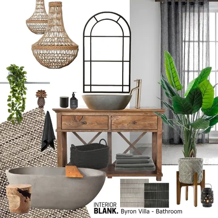 Byron Villa Bathroom Interior Design Mood Board by Interior Blank on Style Sourcebook